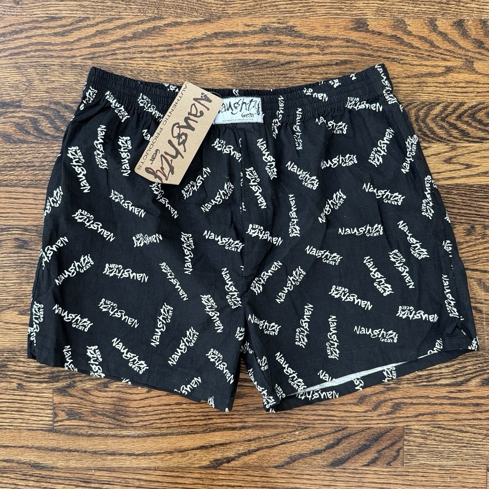 Vintage 90's Naughty Gear Black Rap Hip Hop Streetwear RARE Shorts NWT - XXL
